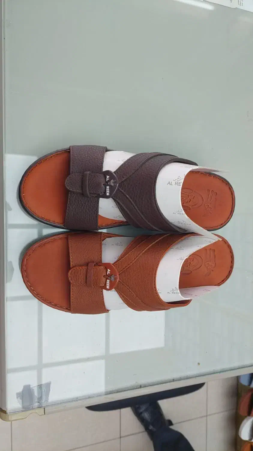 دمپایی عربی چرم، کفی چرم، دور دوخت، تایلندی|کیف، کفش، کمربند|بندرعباس, |دیوار