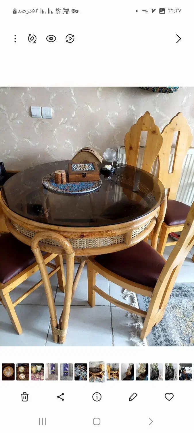 میز ناهار خوری چهار نفره|میز و صندلی غذاخوری|فولادشهر, مسکن مهر فولادشهر|دیوار