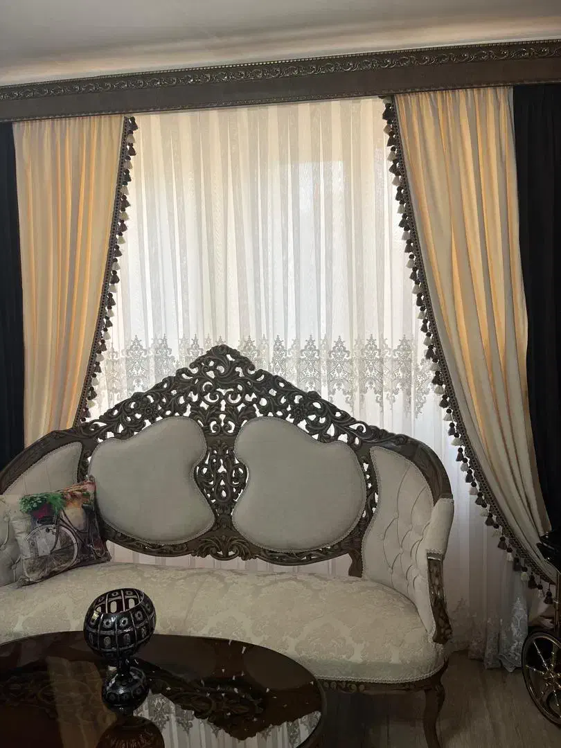 والان دکور مخمل ترک|پرده، رانر، رومیزی|تبریز, |دیوار