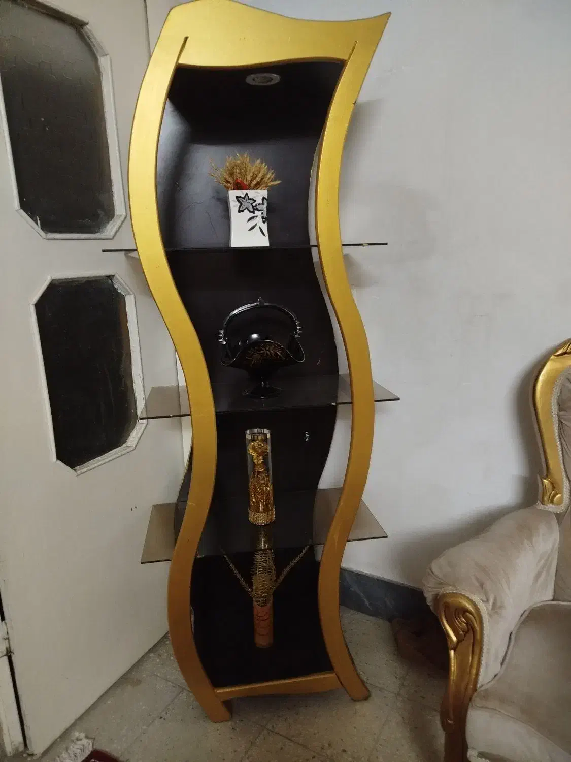 کمد 4 طبقه|کتابخانه، شلف، قفسههای دیواری|قم, شهرک سازمان آب|دیوار