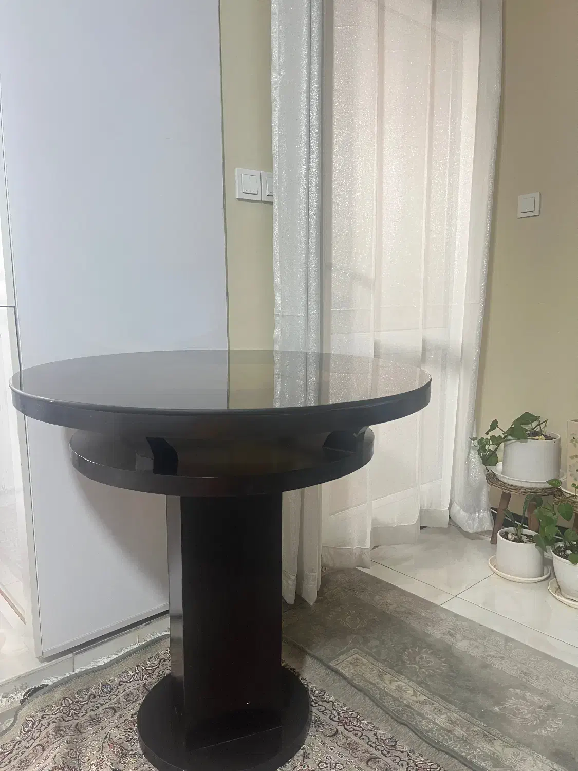 میز گردچوبی|میز و صندلی غذاخوری|تهران, طیب|دیوار