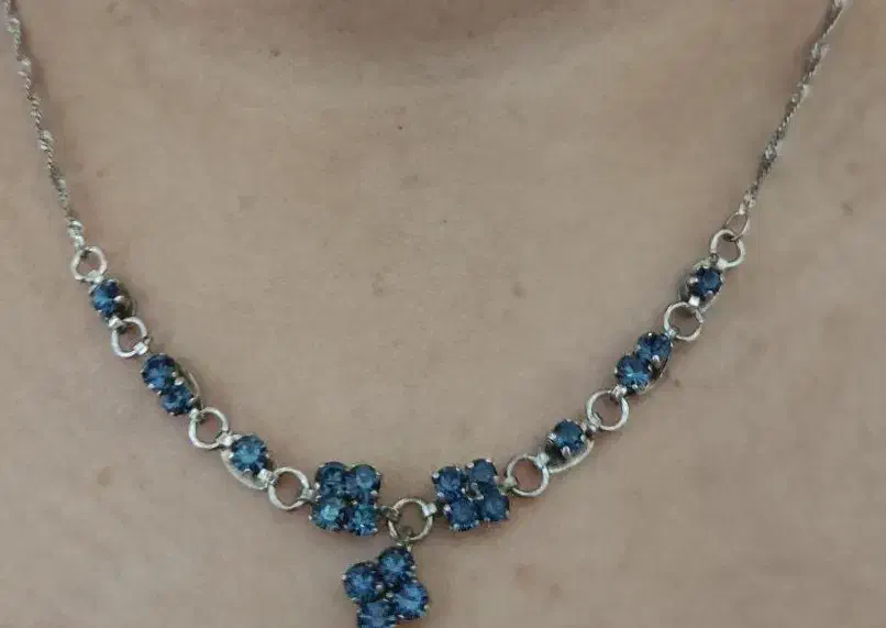 گردنبند نقره|جواهرات|مبارکه, |دیوار