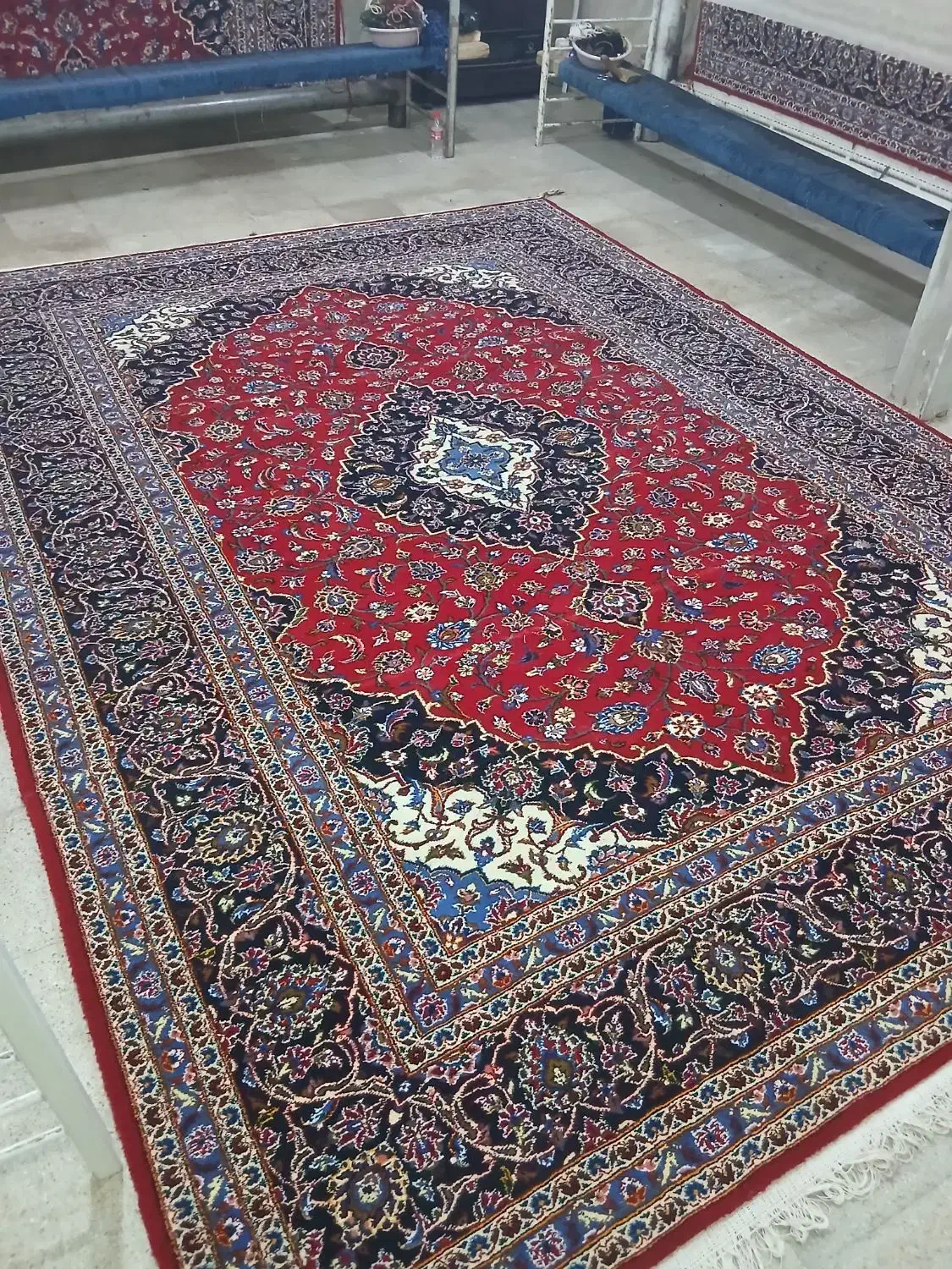 ۳تخته فرش دستبافت گلی ۹متری ۴۷خانه|فرش|کاشان, شهرک صنعتی کویر|دیوار