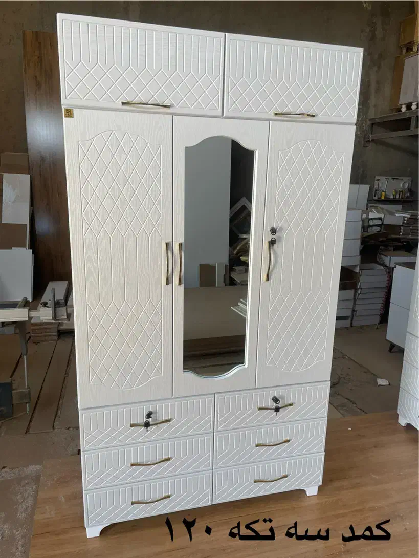 کمد ۳ تکه ۱۲۰ وکیوم|جاکفشی، کمد، دراور|تبریز, |دیوار