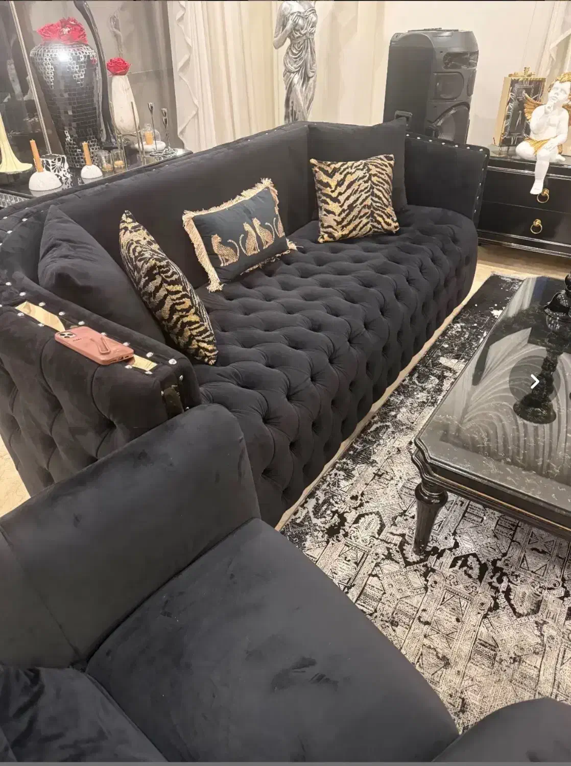 مبلمان ۸ نفره کاملان سالم در حد نو|مبلمان خانگی و میز عسلی|تهران, ولنجک|دیوار