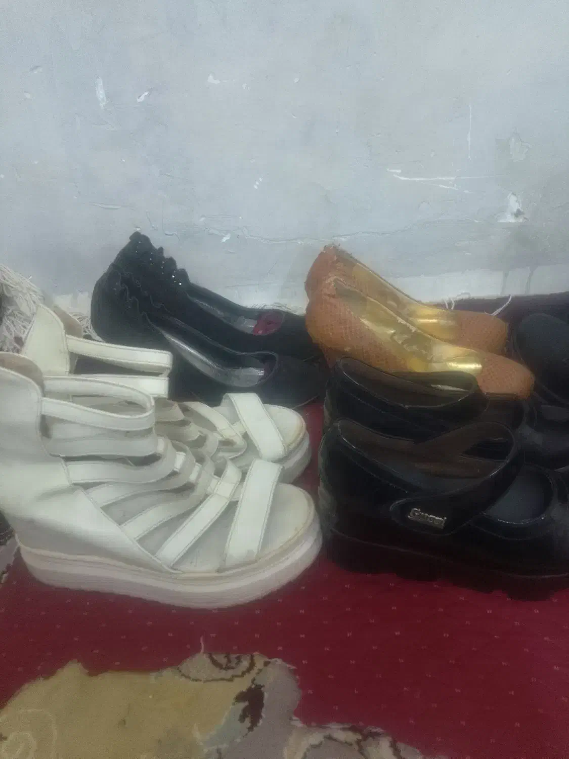 پنج جفت کفش +دو جفت پوت زنانه و یک جفت مردانه|کیف، کفش، کمربند|سنقر, |دیوار