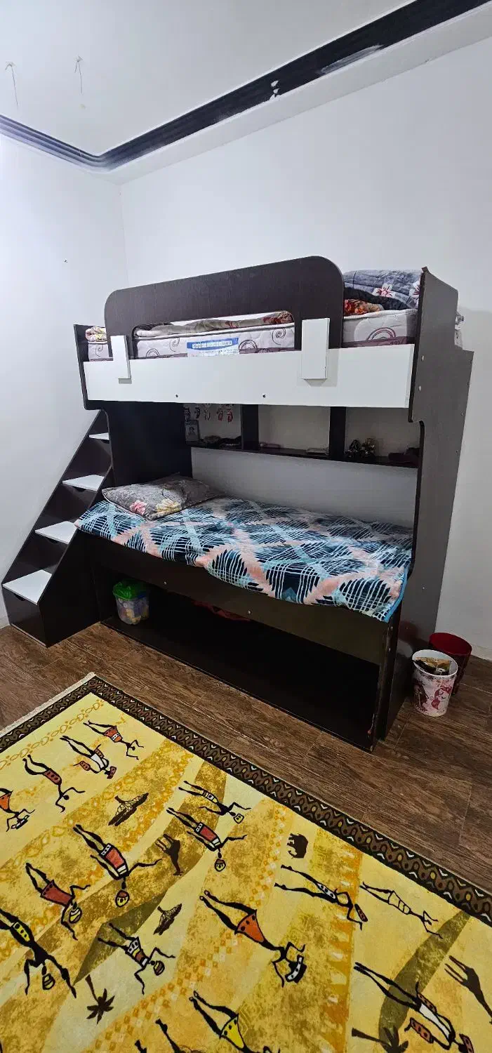 تخت دوطبقه کودک و نوجوان|تخت و صندلی بچه|بندر کنگان, |دیوار