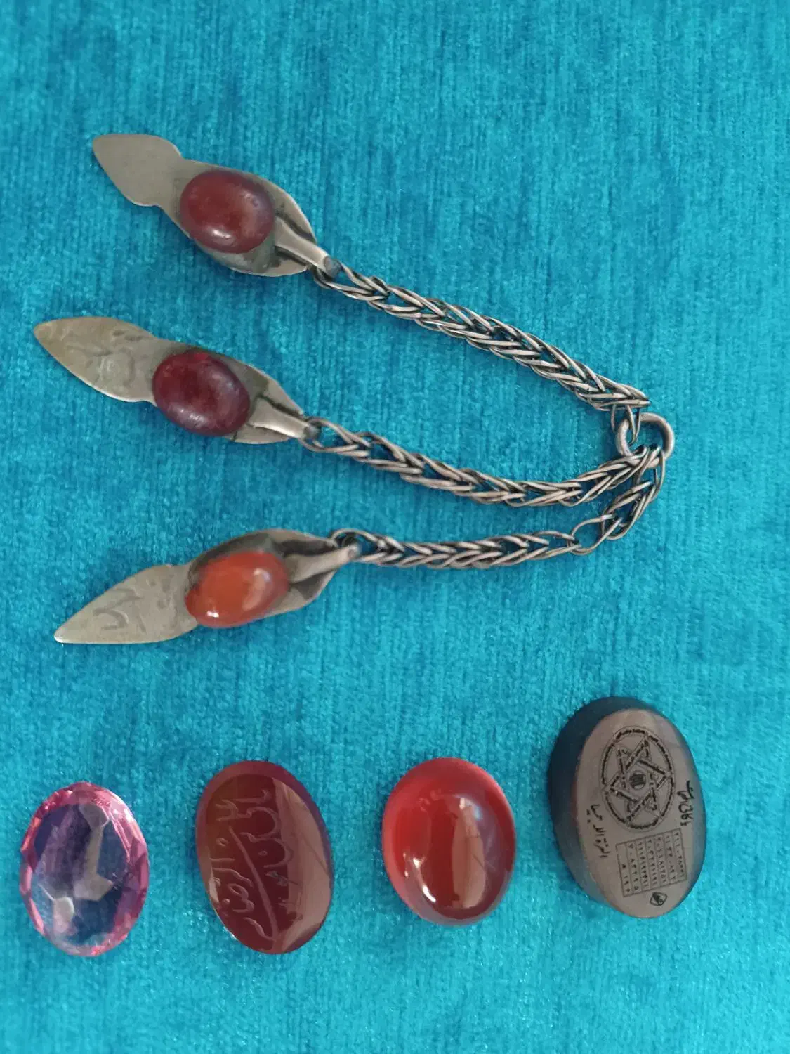 تسبیح شا مقصود و سنگهای عقیق وقدیمی|کلکسیون اشیاء عتیقه|قزوین, |دیوار