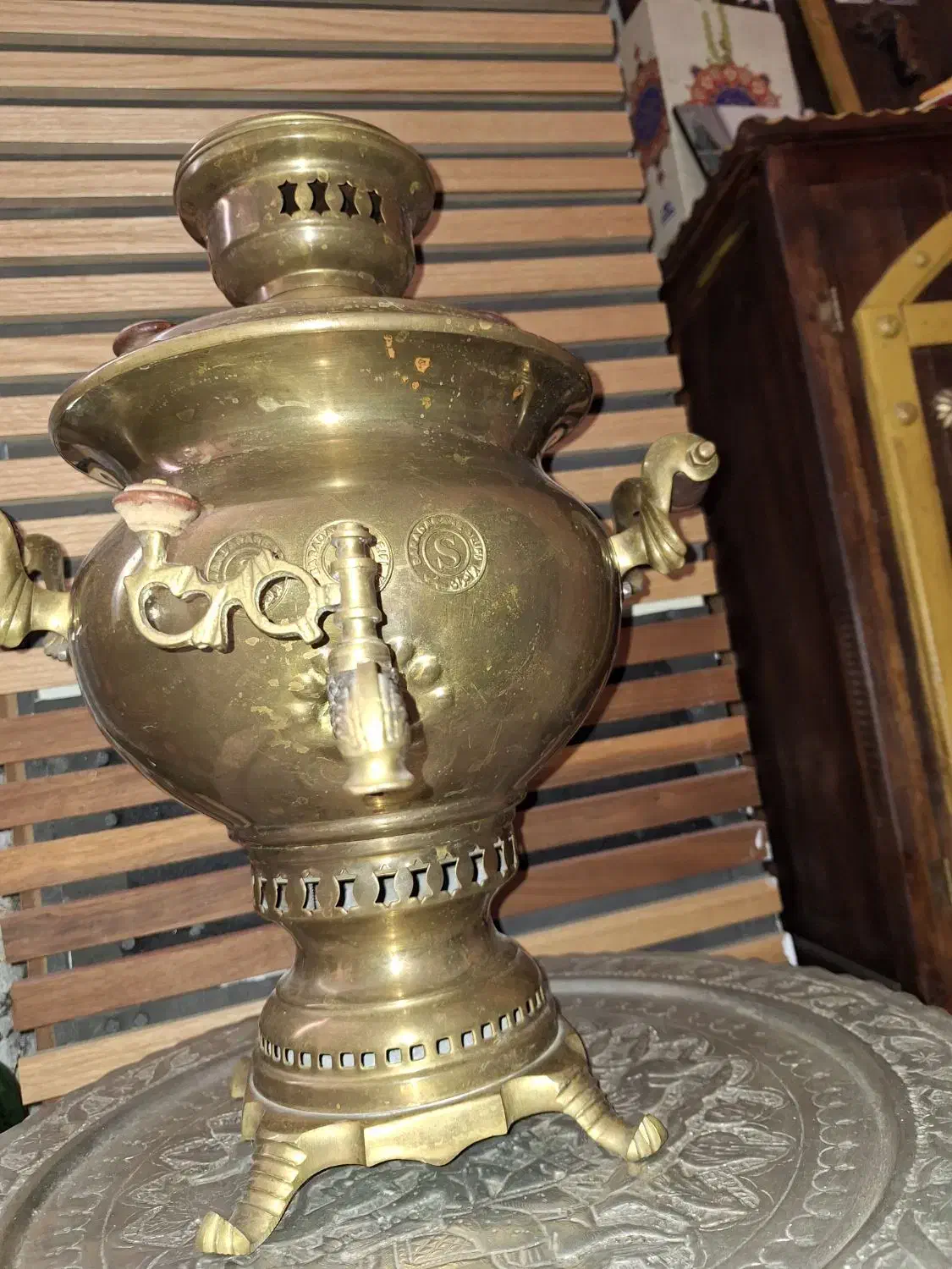 سماور ذغالی قدیمی|کلکسیون اشیاء عتیقه|پردیس, فاز ۱|دیوار