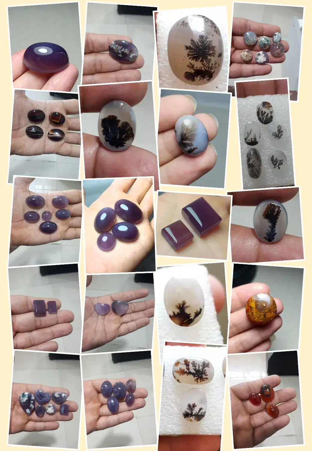 انواع نگین شجر قائن  و عقیق سوسنی|جواهرات|رشت, بازار|دیوار