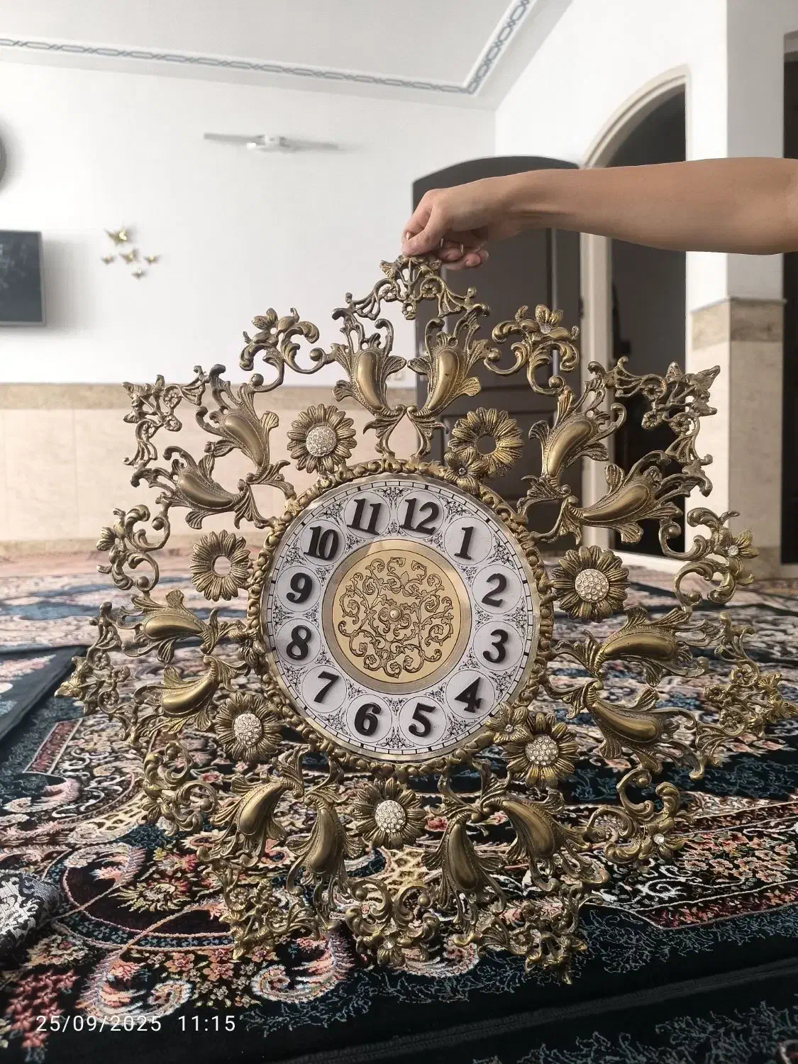 ساعت برنز|ساعت دیواری و تزئینی|قم, شهرک فاطمیه|دیوار