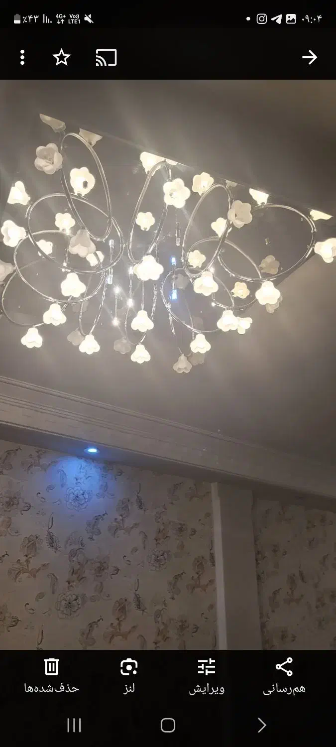 لوستر مربعی دو عدد|لوستر و چراغ آویز|تهران, نارمک|دیوار