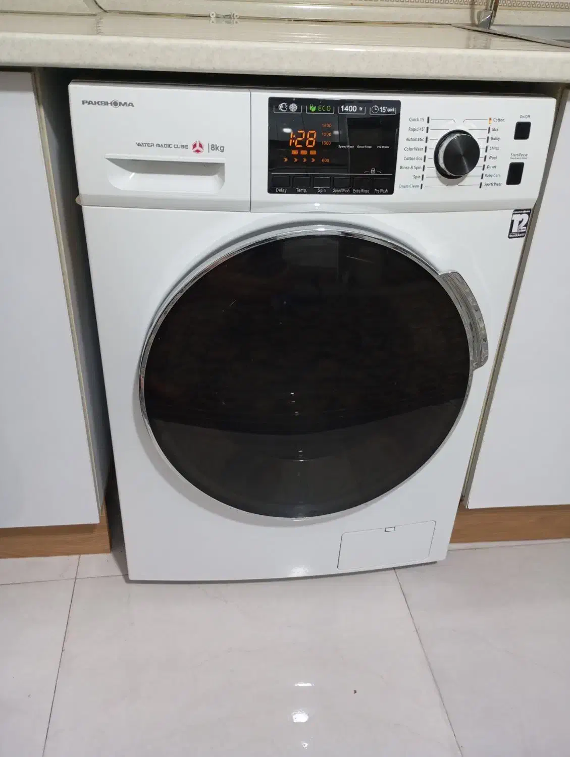 ماشین لباسشویی 8کیلویی|ماشین لباسشویی و خشک‌کن لباس|پاکدشت, حصار امیر|دیوار