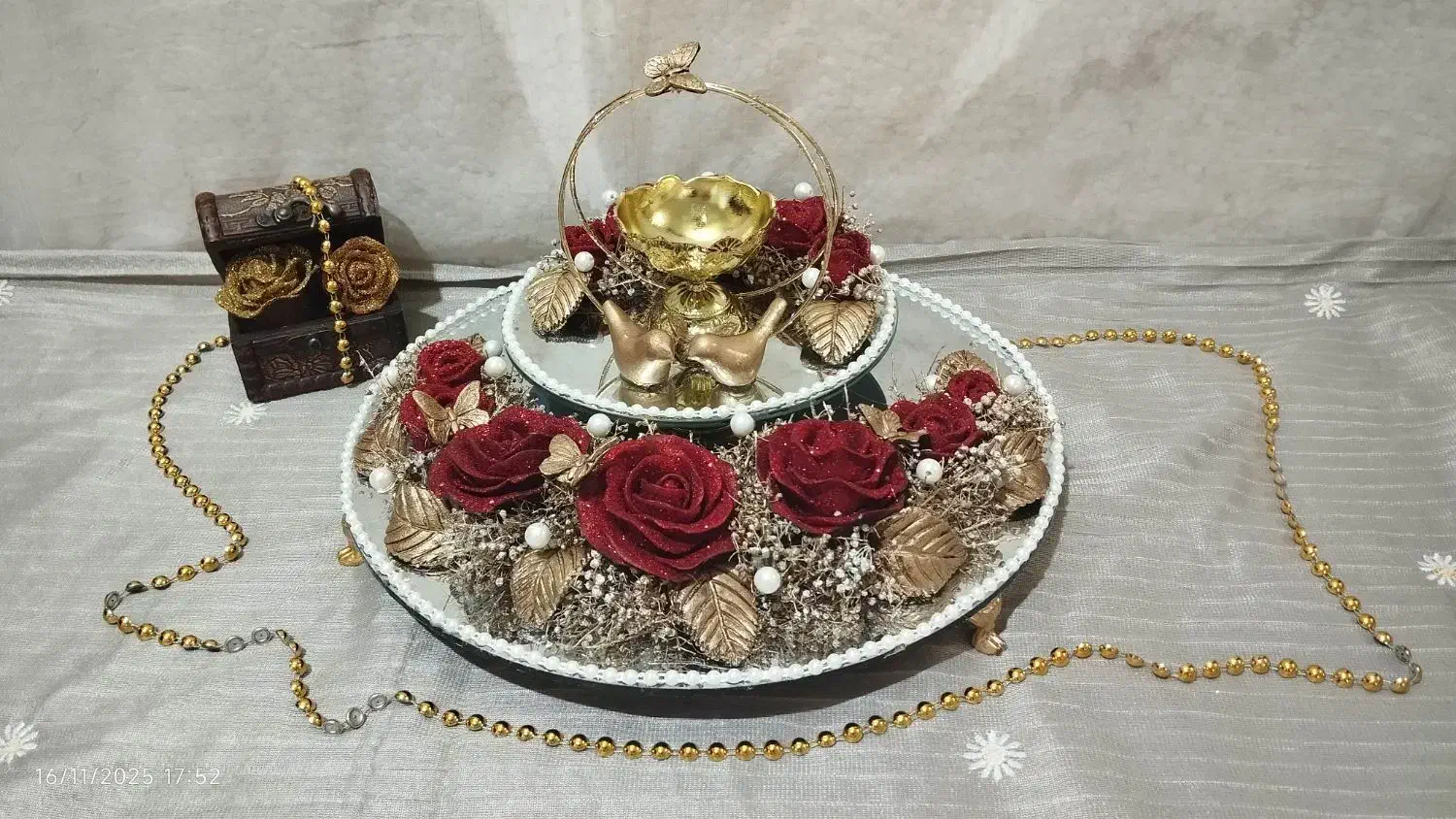 تزیینات حرفه ای سینی حنا بندان|خدمات پذیرایی، مراسم|قم, صفائیه|دیوار