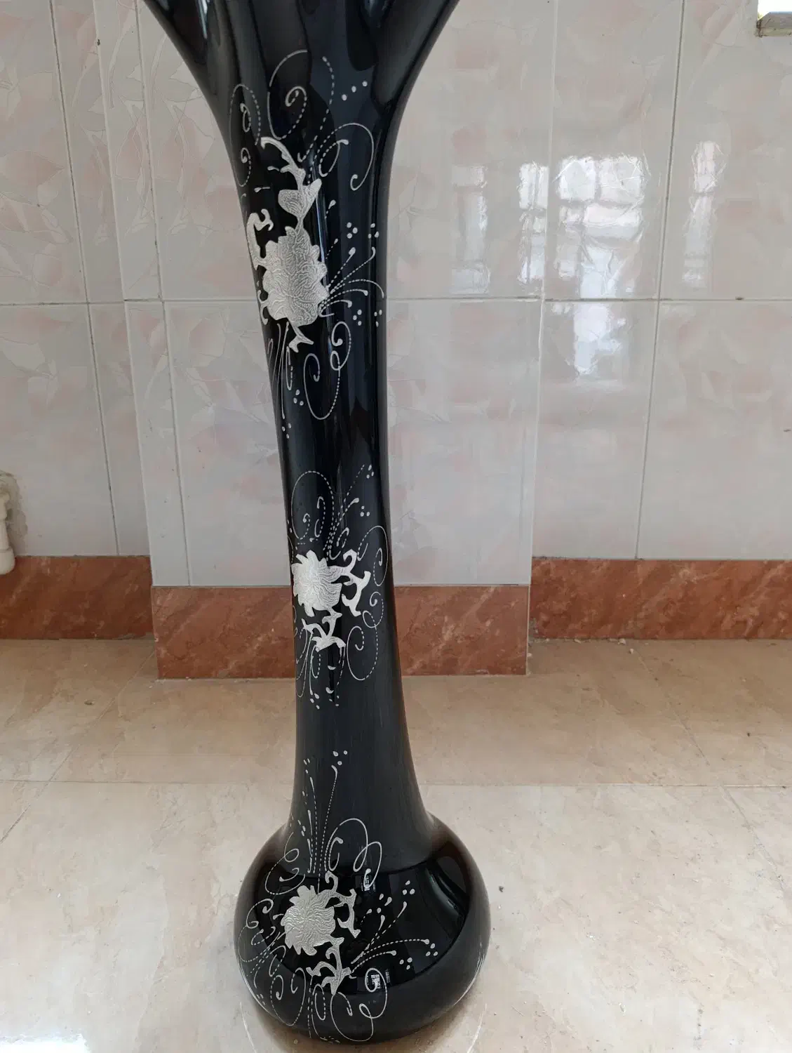 گلدان شیشه ایی بلند|صنایع دستی و سایر لوازم تزئینی|میاندوآب, |دیوار