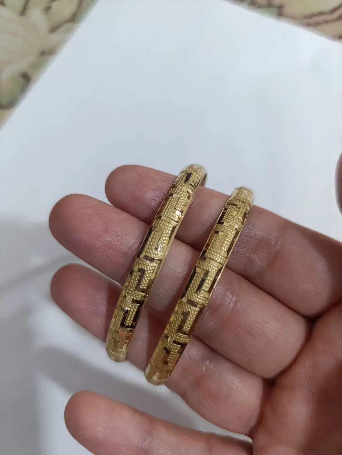 گوشواره النگو طلا در حد نو|جواهرات|خرم‌آباد, |دیوار