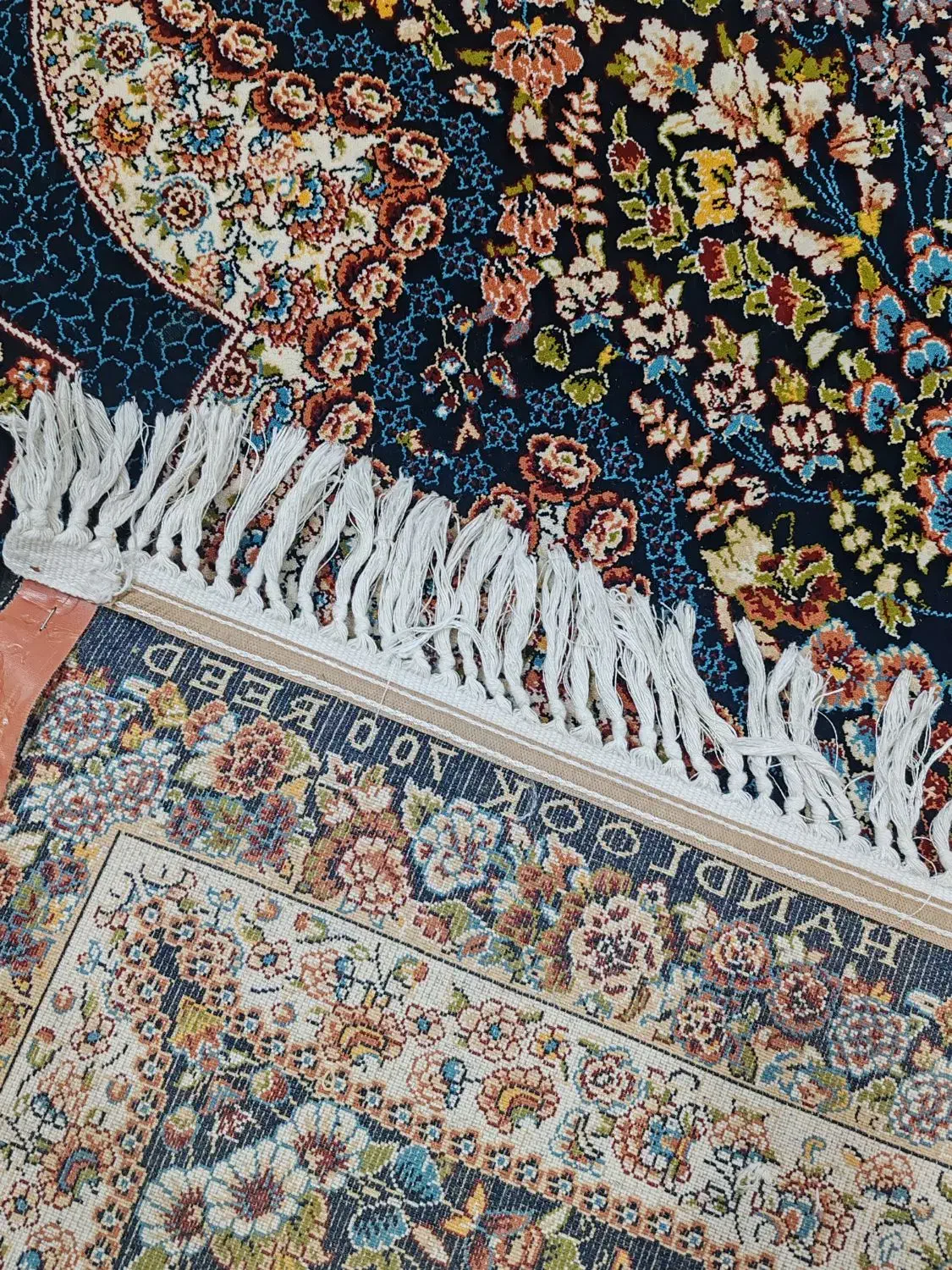 2تخته فرش 9متری سورمه ای نقشه شاه پری|فرش|قم, نیروگاه|دیوار