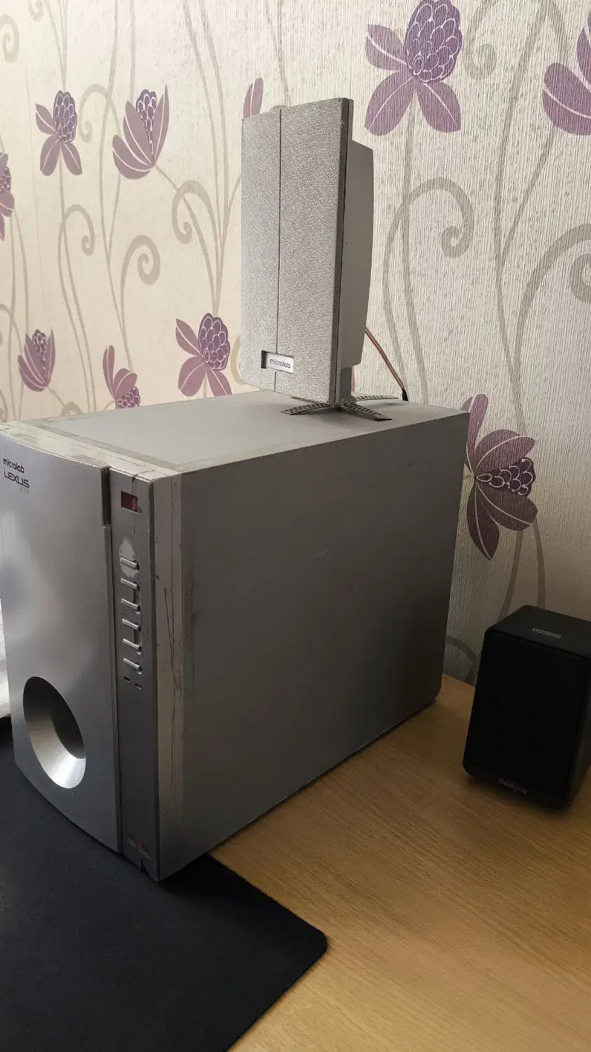 اسپیکر ۳ تیکه میکرولب و اسپیکر ۲ تیکه لنوو|سیستم صوتی خانگی|بجنورد, |دیوار