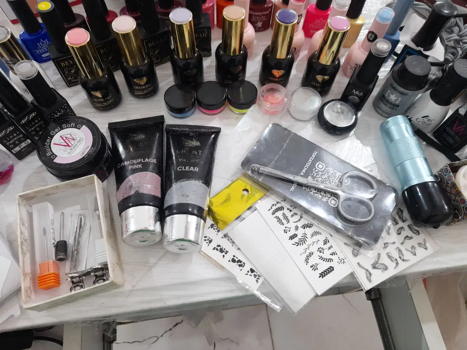 ست کامل وسایل ناخن|آرایشی، بهداشتی، درمانی|کلاچای, |دیوار