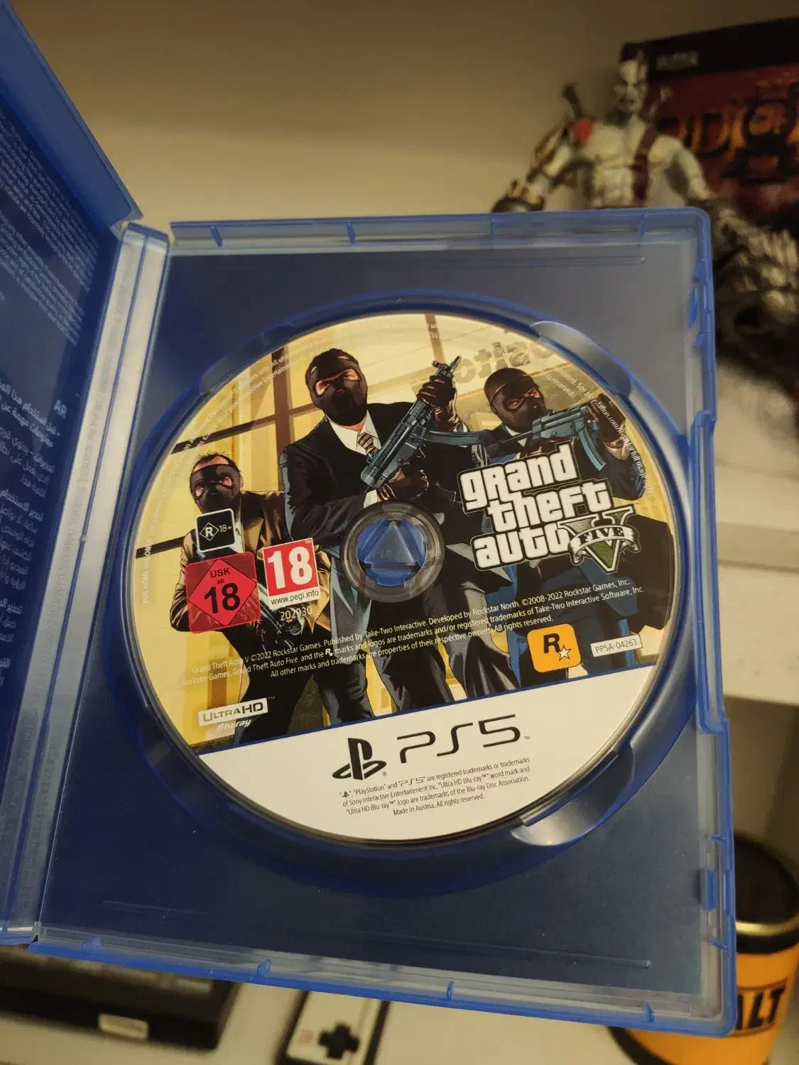 دیسک ps5 جی تی ای gta|کنسول، بازی ویدئویی و آنلاین|شیراز, میدان قائم|دیوار