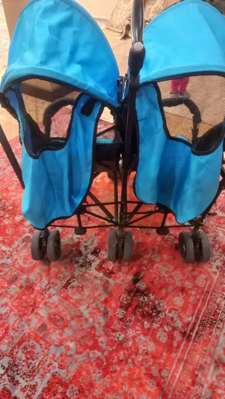 کالسکه دوقلویی|کالسکه و لوازم جانبی|کاکی, |دیوار