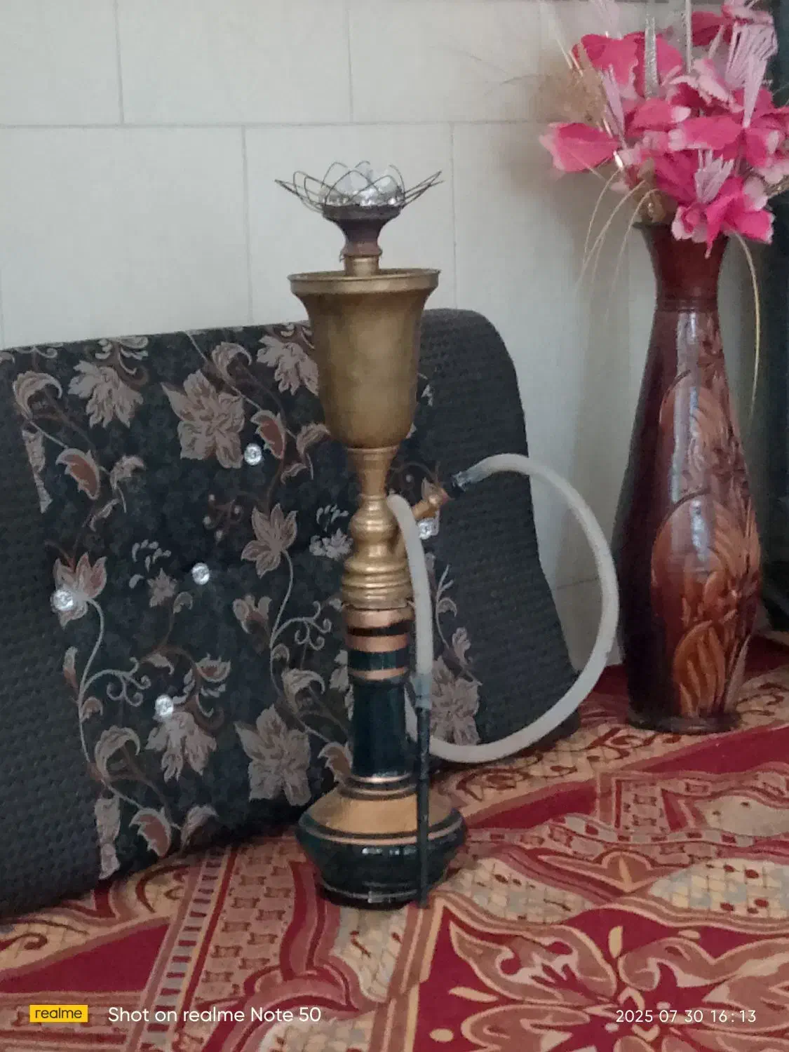 یهقلیونبرنجیاصلباقهوهجوش5نجکاپ|صنایع دستی و سایر لوازم تزئینی|فیروزه, |دیوار