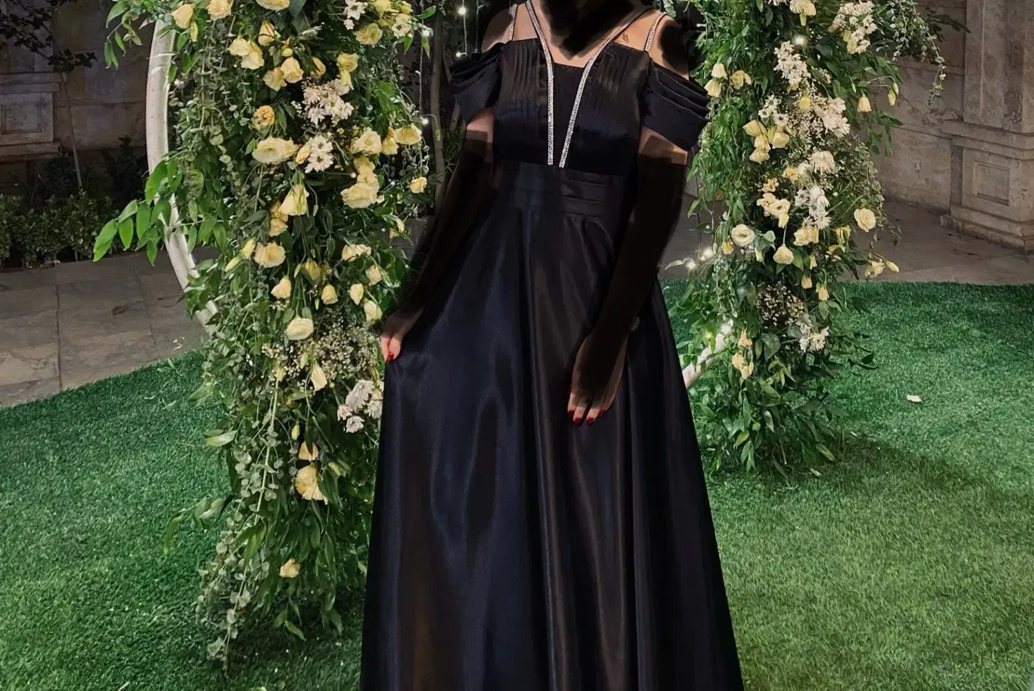 لباس مجلسی ساتن آمریکایی براق کاملا سالم و نو|لباس|مشهد, آبکوه|دیوار