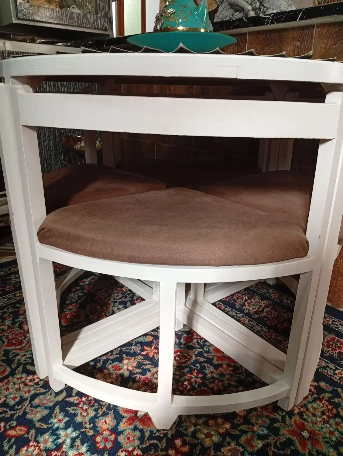 میز نهار خوری کمجا|میز و صندلی غذاخوری|زرند, |دیوار