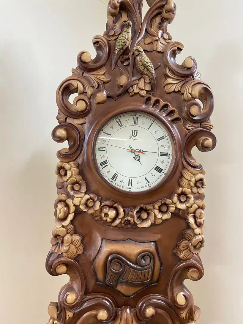 ساعت منبت کاری گردویی پاندولی|ساعت دیواری و تزئینی|قم, سراجه (۱۵ خرداد)|دیوار