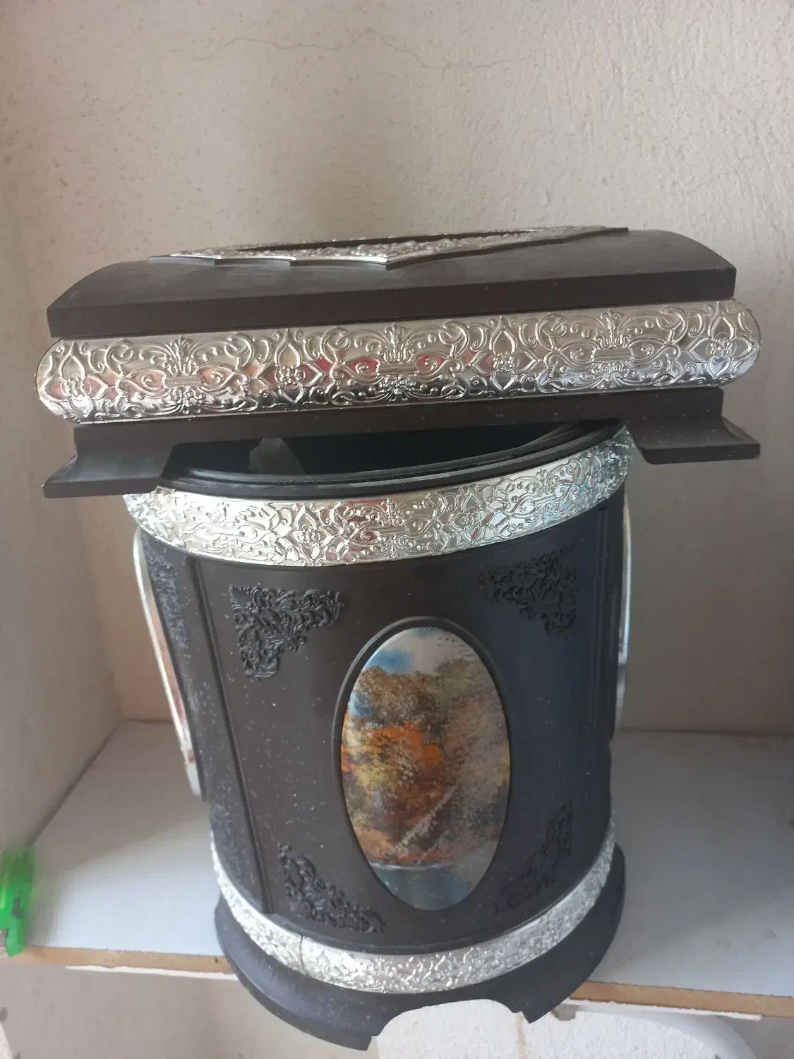 سطل زباله و جا دستمال|صنایع دستی و سایر لوازم تزئینی|شیراز, کلاهدوز|دیوار