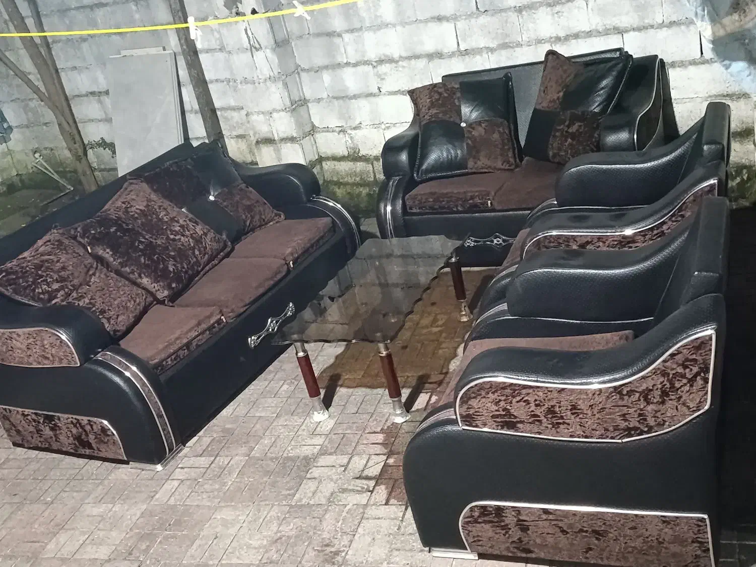 مبل ۷ نفره سالم|مبلمان خانگی و میز عسلی|رشت, معلولین|دیوار