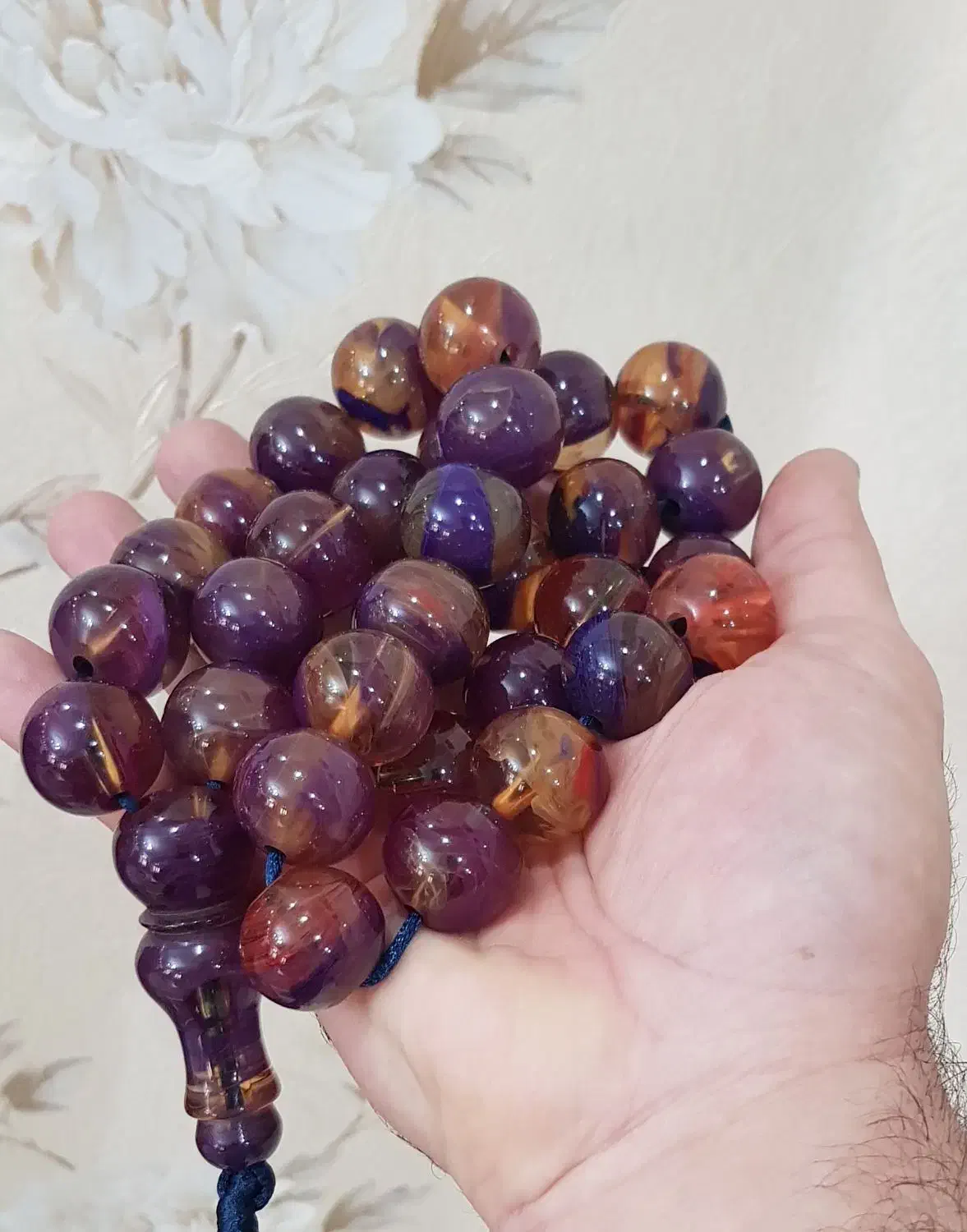 تسبیح کهربای کلکسیونی|کلکسیون اشیاء عتیقه|کرمانشاه, |دیوار