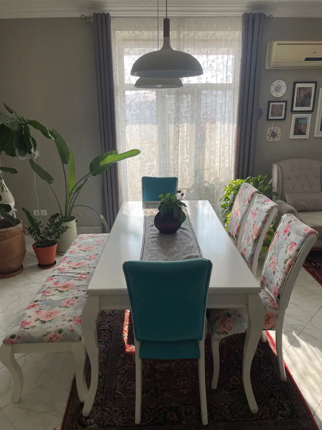 میز ناهارخوری۸نفره|میز و صندلی غذاخوری|شبستر, |دیوار