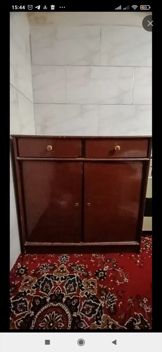 بوفه چوبی دوکشویی دو درب|بوفه، ویترین، کنسول|قم, باجک یک|دیوار