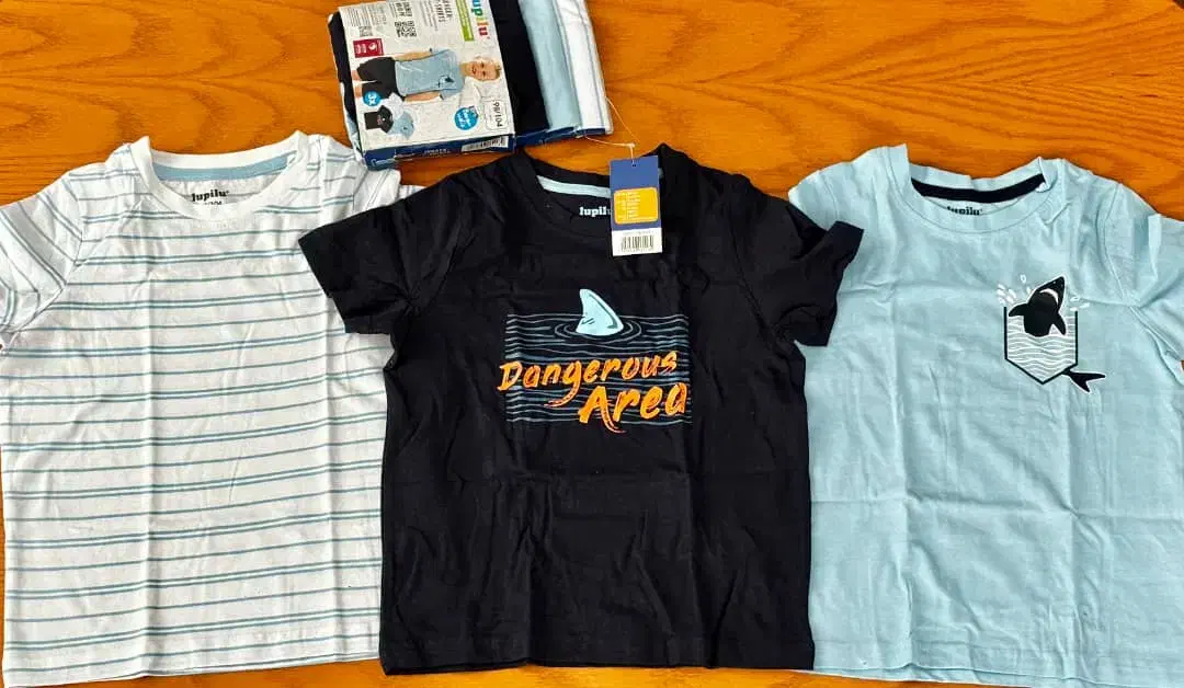 چند عدد لباس بچه گانه lupilu آلمان|کفش و لباس بچه|خمینی‌شهر, |دیوار