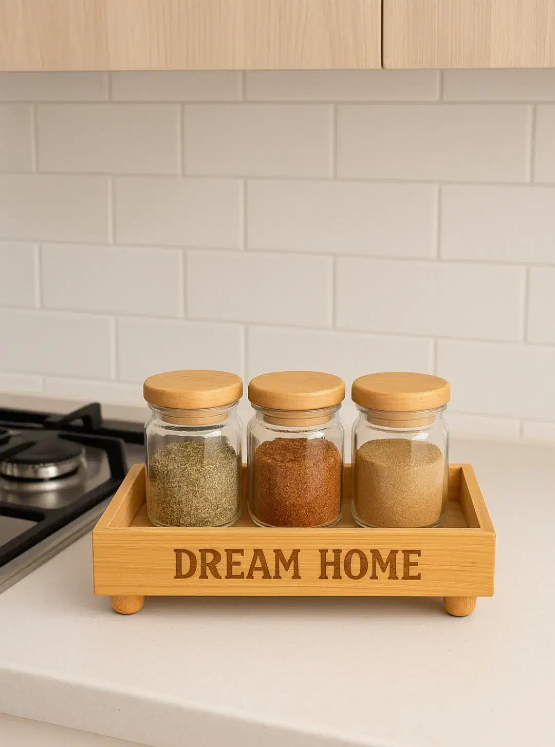 سینی چوبی شیک مناسب آشپزخانه|ظروف سرو و پذیرایی|سبزوار, همت|دیوار