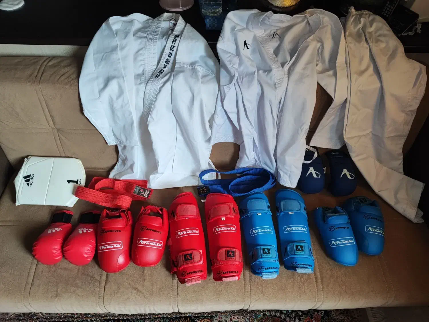 تمامی لوازم کاراته در حد نو|تجهیزات ورزشی|بندر انزلی, انصار الحسین|دیوار