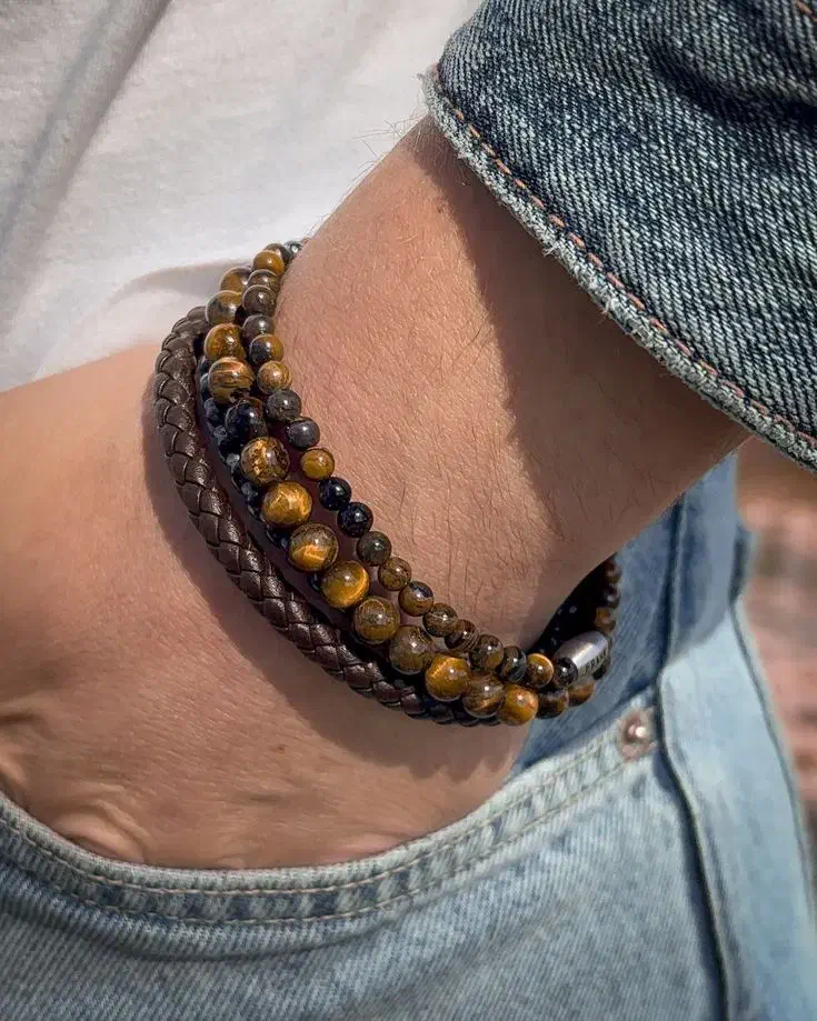 دستبند مردانه چشم ببر|جواهرات|کرج, باغستان|دیوار