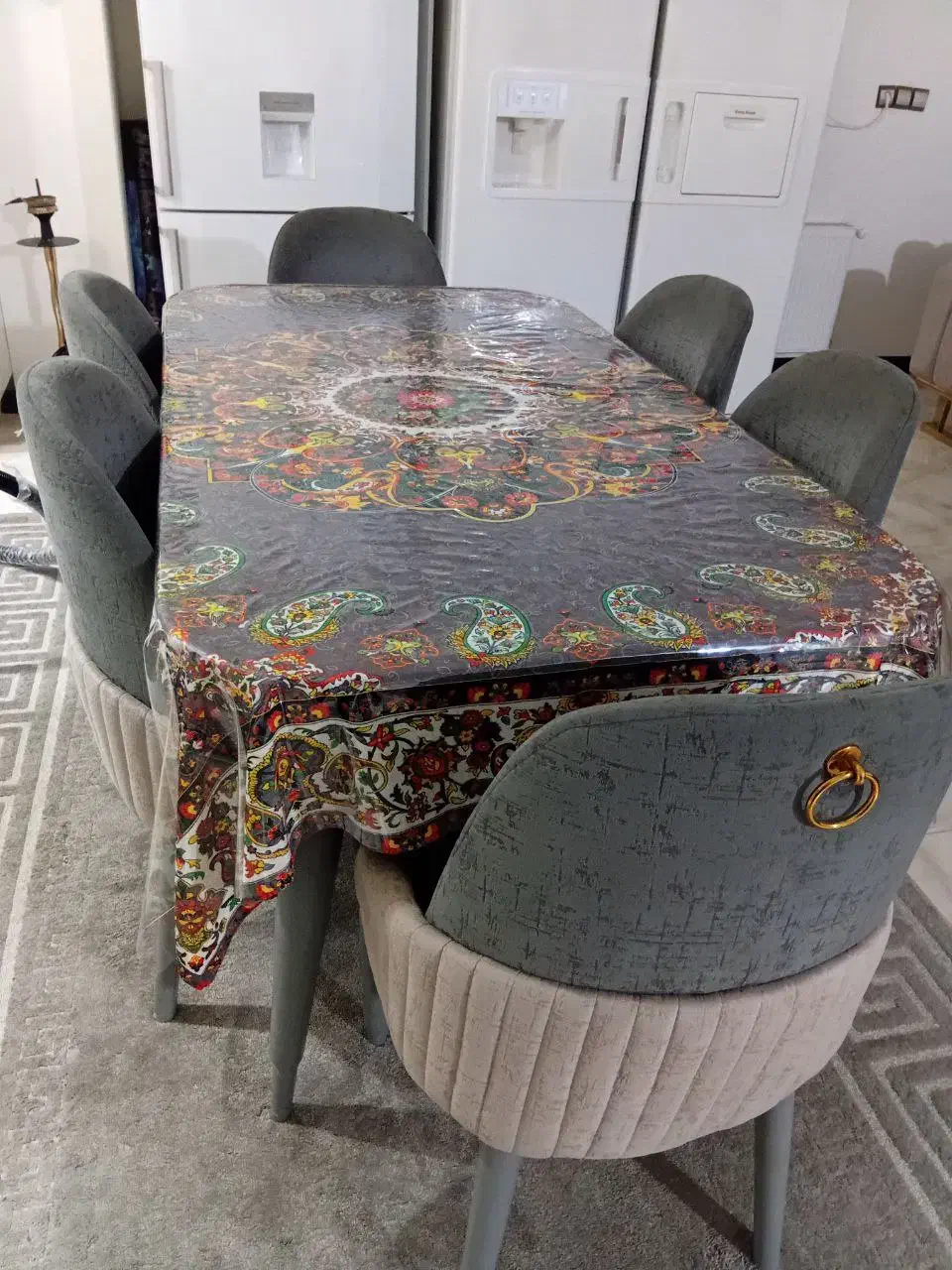 سرویس مبل ۸نفره غذا خوری ۶نفره|مبلمان خانگی و میز عسلی|آمل, |دیوار