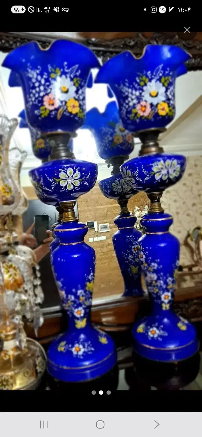 شمعدان ابی زیبا و بکر|صنایع دستی و سایر لوازم تزئینی|شهریار, شهریار|دیوار