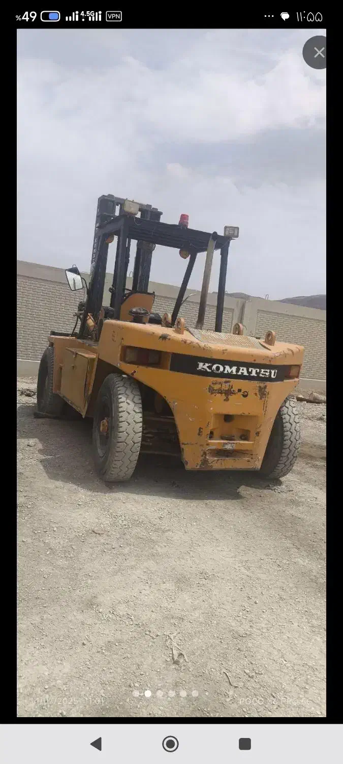 فروش لیفتراک 10 تن کوماتسو|خودرو سنگین|مبارکه, |دیوار