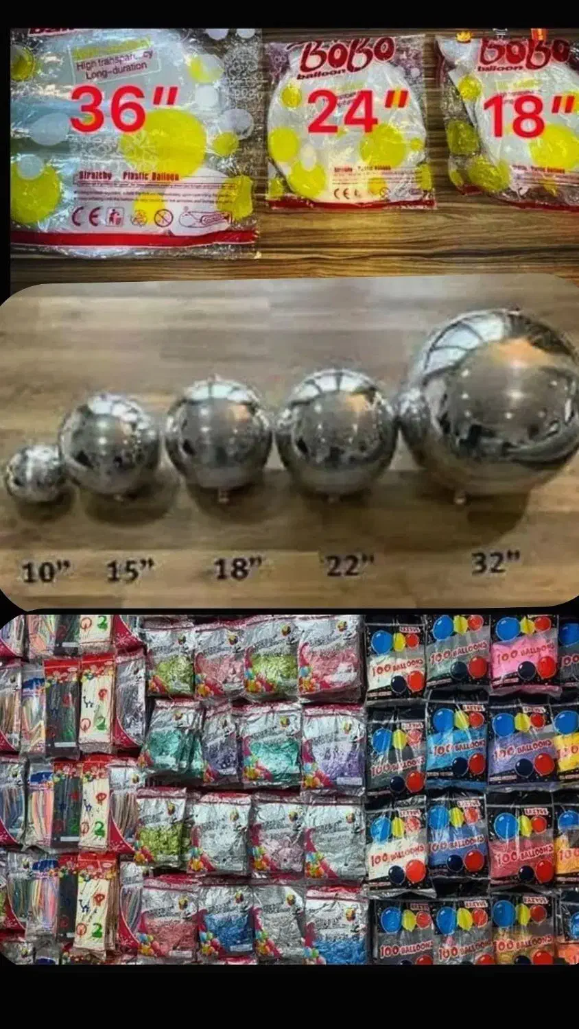 انواع بادکنک تک وعمده ملزومات،وسایل جانبی تم تولد|خدمات پذیرایی، مراسم|کرج, ساماندهی|دیوار