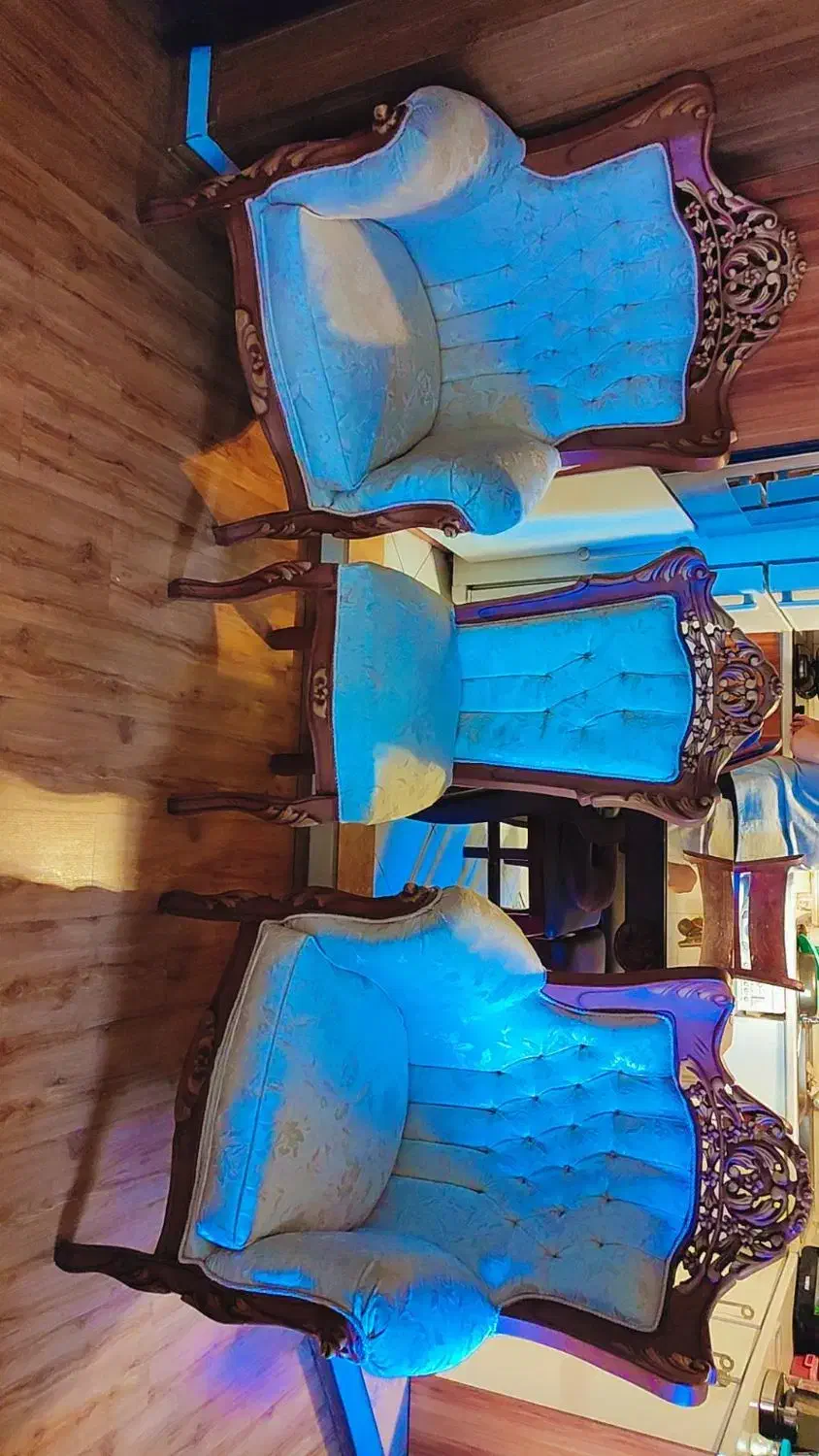 مبل سلطنتی 9نفره راحتی 4نفره میز ناهارخوری 5نفره|مبلمان خانگی و میز عسلی|مشهد, الهیه|دیوار