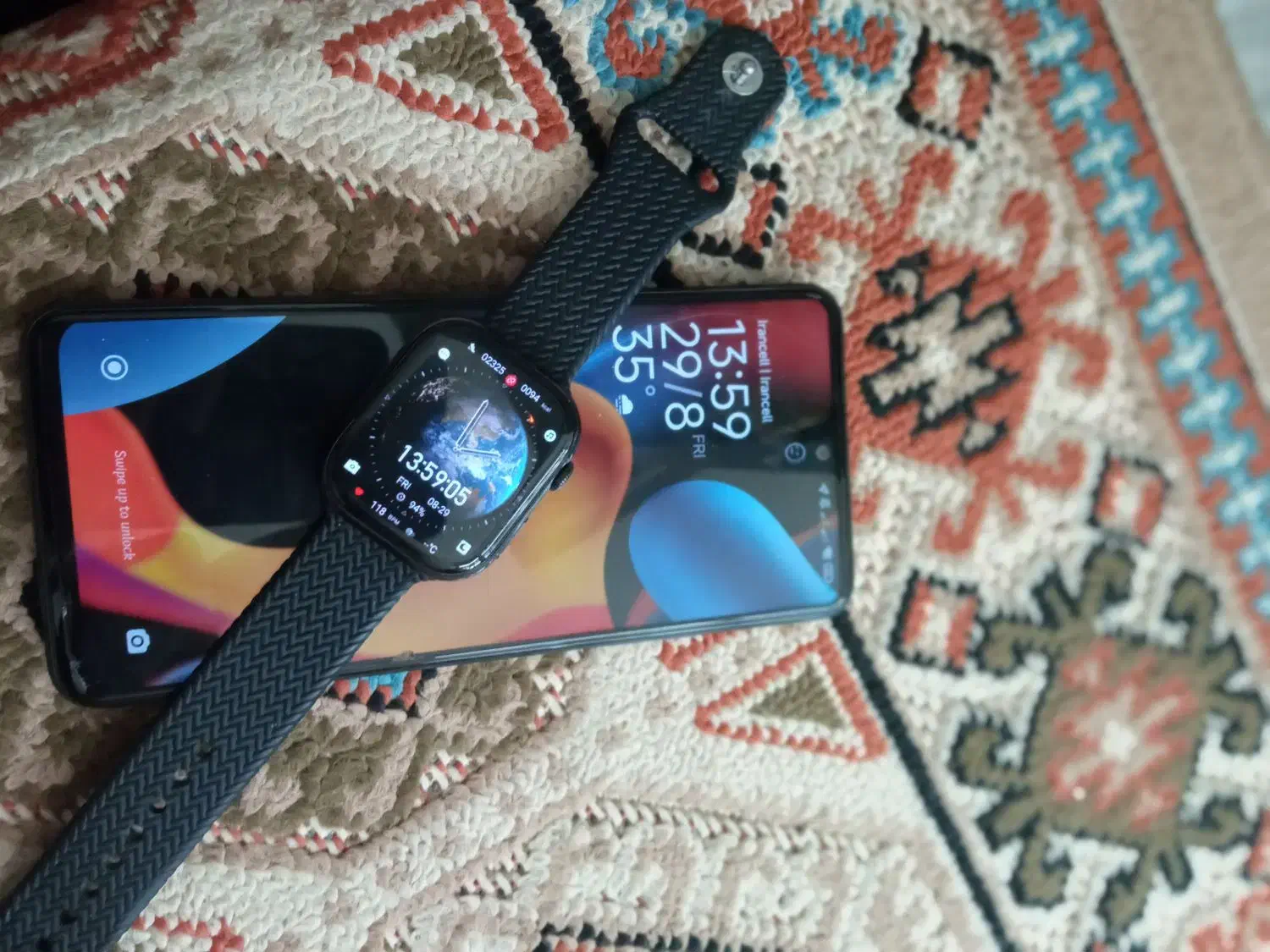 Redmi note 12 4g + ساعت هوشمند طرح سری ۱۰|موبایل|قم, زنبیل آباد|دیوار