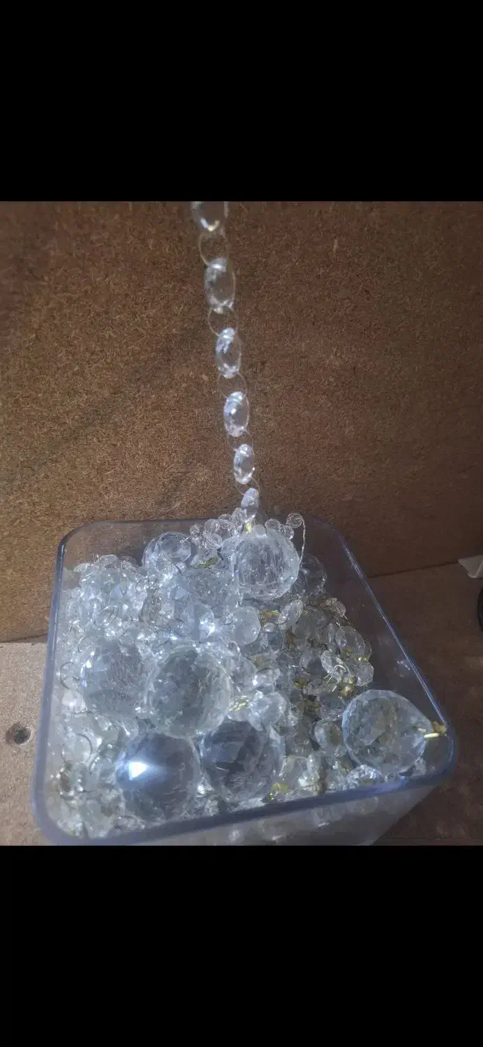 وسایل ساخت پرده و لوستر کریستالی|صنایع دستی و سایر لوازم تزئینی|نی‌ریز, |دیوار