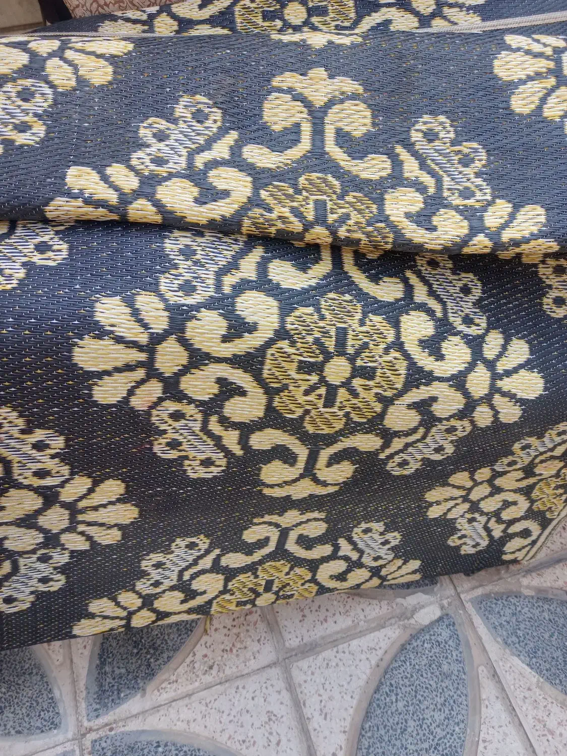 زیر انداز حصیری دوازده متری جنس ضخیم قدیمی نو|روفرشی|شیراز, قدوسی شرقی|دیوار