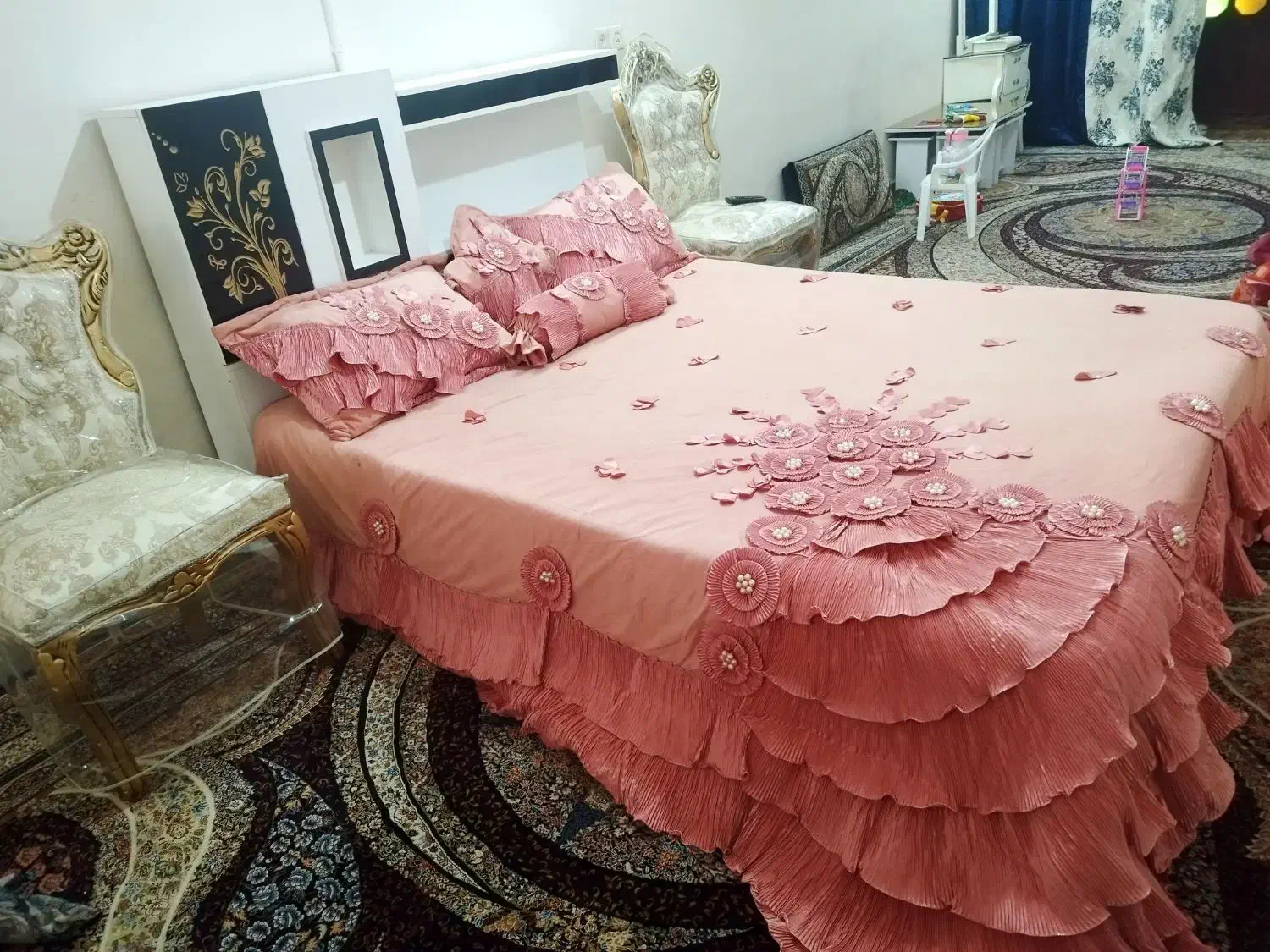 تخت دونفره نو|تخت و سرویس خواب|مشهد, رسالت|دیوار