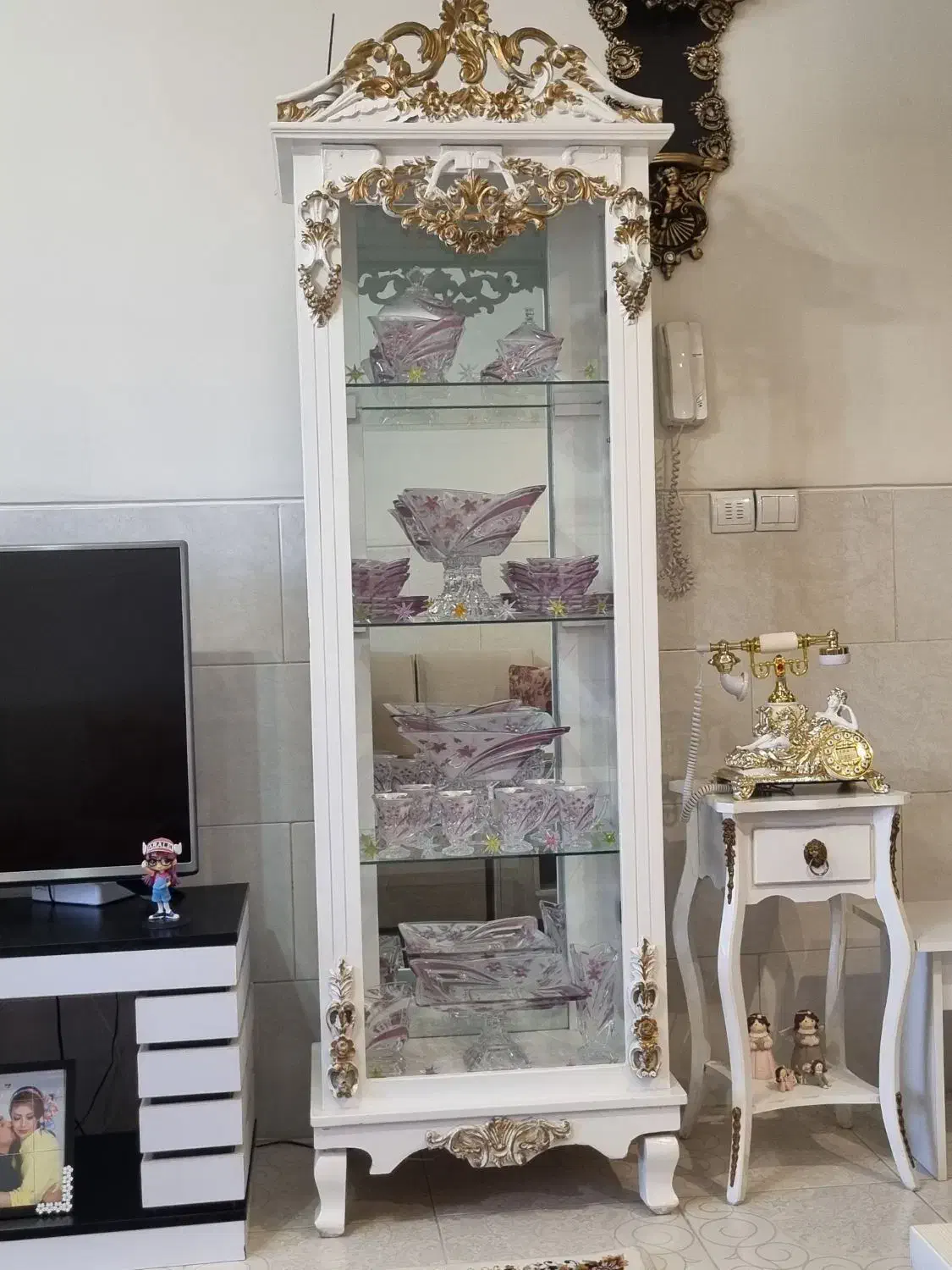 بوفه چوبی|بوفه، ویترین، کنسول|همدان, |دیوار