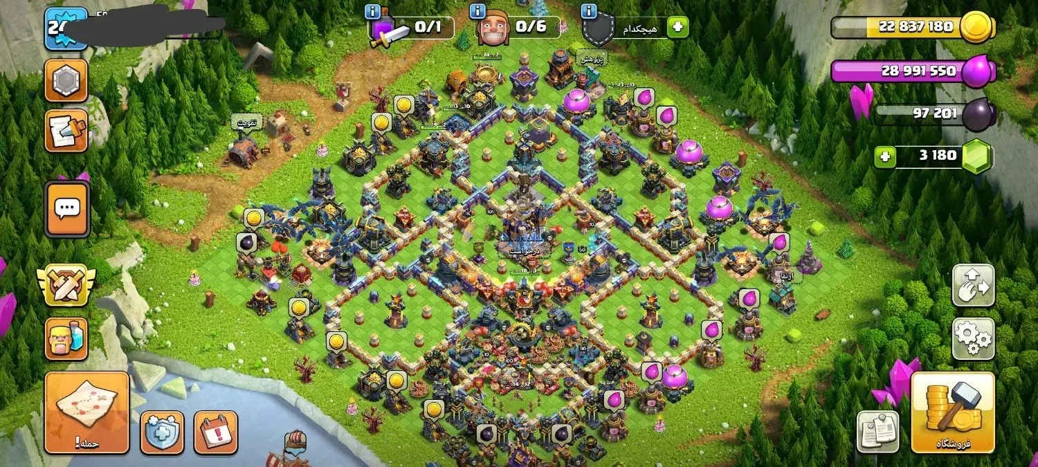 اکانت کلش اف کلنز|کنسول، بازی ویدئویی و آنلاین|قرچک, زیبا شهر|دیوار