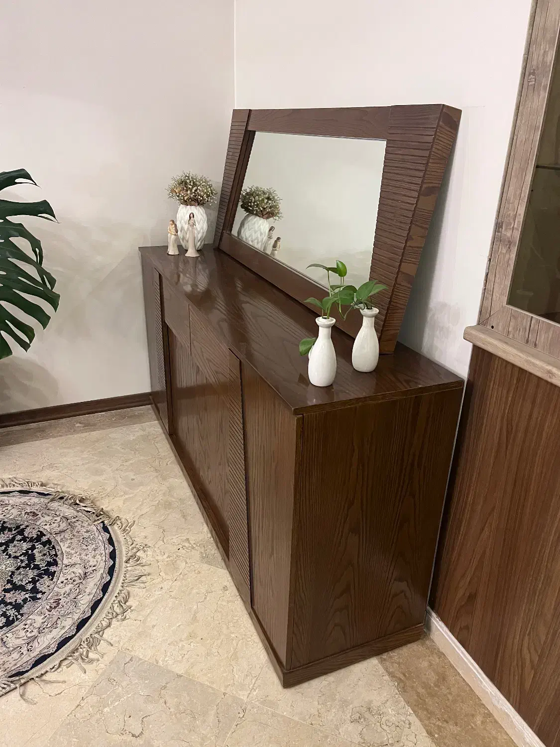 کنسول، آینه و میز تلویزیون چوب مناسب جهیزیه|بوفه، ویترین، کنسول|تهران, سردارجنگل|دیوار